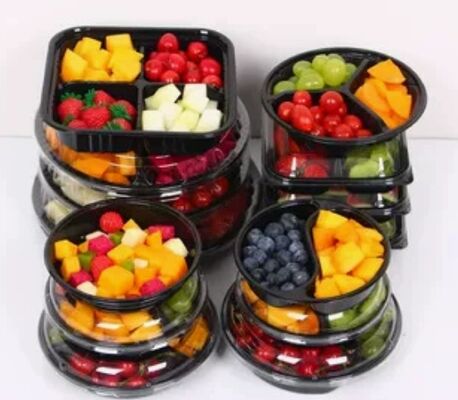 Customizable Recyclable PET Fruit Packaging Box with Heat Sealing for Tomatoes and Produce
