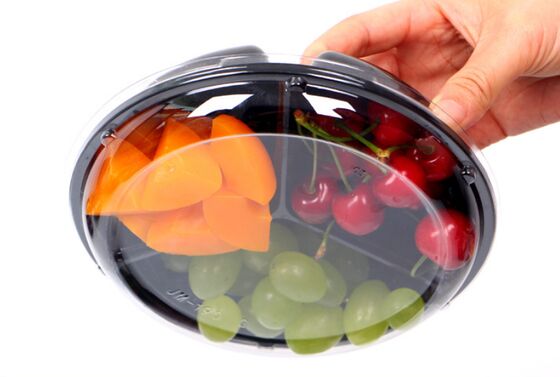 Anpassungsfähige, recycelbare PET-transparente Fruchtverpackungskiste mit Hitzesiegelung für Trauben und Tomaten