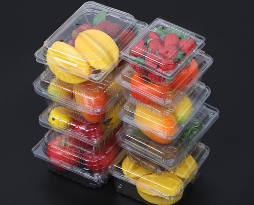 Biologisch abbaubare 18 cm große PET-Plastikplatte für Salat- und Gemüseverpackungen