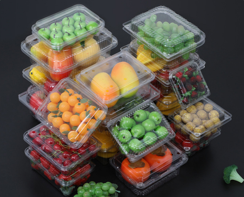 Anpassbare Obstverpackungsbox mit recycelbarem PET und Heißsiegelung für perfekten Schutz