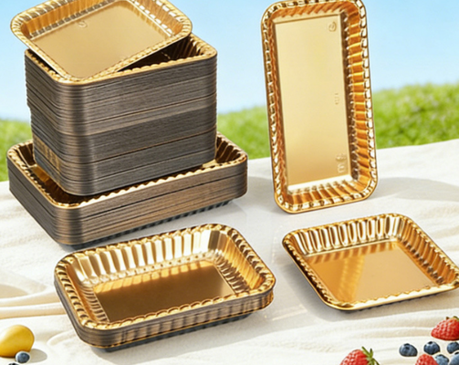 Anpassungsfähige, recycelbare PET-Verpackungskiste mit Hitzesiegelung für Makkaron und Kuchen Einwegverwendung