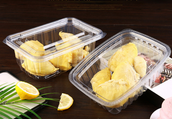 Anpassungsfähiges Design Einweg-Plastikbecher und Macaron-Verpackungskiste mit recycelbarem PET und Wärmesiegelung