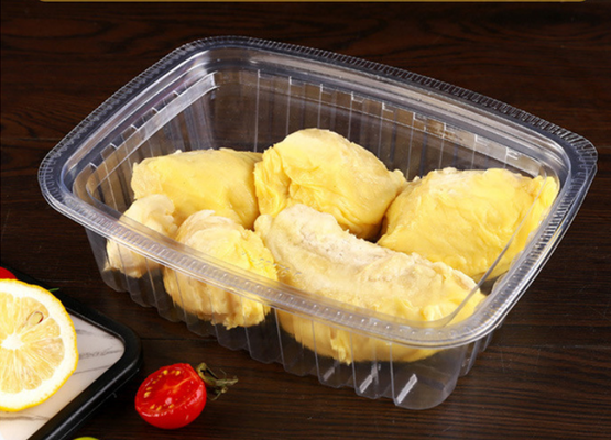 Customizable Recyclable Macaron Packaging Box with Heat Sealing for Disposable Fruit Packaging