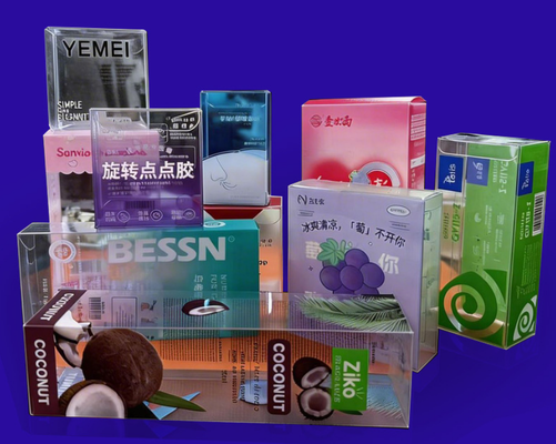 PVC-Kühlschrank Aufkleber Verpackungskiste, Kultur- und Kreativprodukte Aufbewahrungskiste, Haustier-Kunststoff-Kiste, Kühlschrank Aufkleber transparente Kiste, Haken, PVC-Kiste