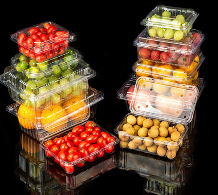 125 g große Blaubeeren- und Himbeerepackungskiste - Lebensmittelverpackung für Blaubeeren aus einemmaligem, dickem und luftdichten Kunststoff - Großhandel erhältlich