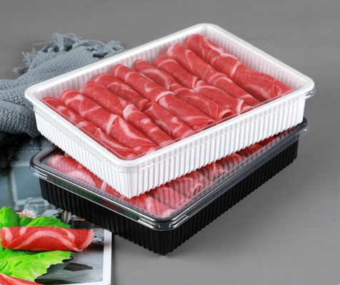 Obstkisten, Obstschalen, Fleischverpackungskisten, Gemüseverpackungskisten, Fastfood-Kisten, Kekse-Kisten sowie transparente PVC-, PP-, PET- und Druckkisten.