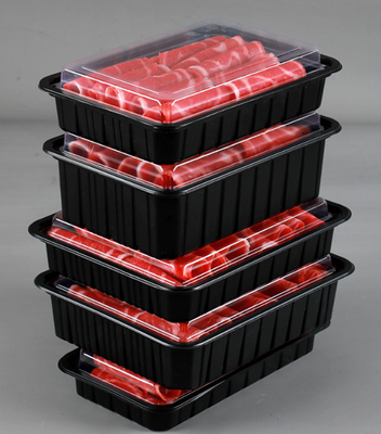 Obstkisten, Obstschalen, Fleischverpackungskisten, Gemüseverpackungskisten, Fastfood-Kisten, Kekse-Kisten sowie transparente PVC-, PP-, PET- und Druckkisten.