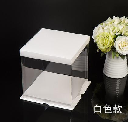 Volltransparente Kuchenbox - 4 Zoll, 6 Zoll, 8 Zoll, 10 Zoll, 12 Zoll, extra hohe Doppelschicht Geburtstagskuchenbox Verpackungsbox