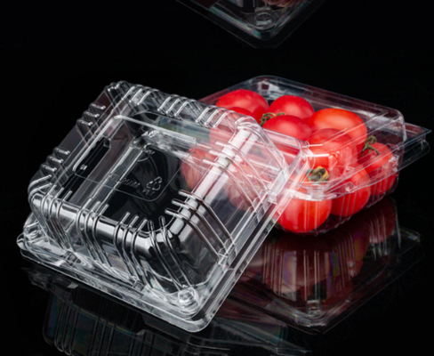 Obstkisten, Obstschalen, Fleischverpackungskisten, Gemüseverpackungskisten, Fastfood-Kisten, Kekse-Kisten sowie transparente PVC-, PP-, PET- und Druckkisten.