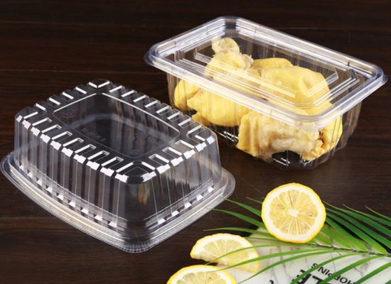 Obstkisten, Obstschalen, Fleischverpackungskisten, Gemüseverpackungskisten, Fastfood-Kisten sowie PVC-, PP-, PET-transparente Kisten und gedruckte Kisten.