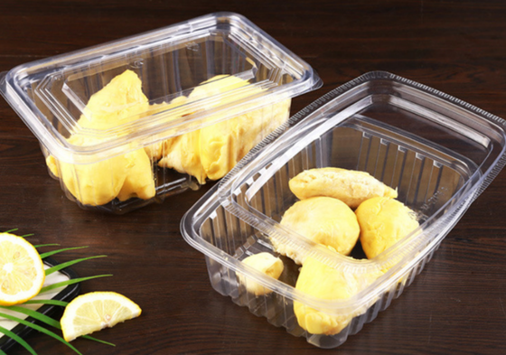 Obstkisten, Obstschalen, Fleischverpackungskisten, Gemüseverpackungskisten, Fastfood-Kisten, Kekse-Kisten sowie transparente PVC-, PP-, PET- und Druckkisten.