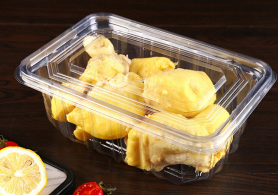Obstkisten, Obsttabletts, Fleischverpackungsboxen, Gemüseverpackungsboxen, Fast-Food-Boxen, Keksboxen, Kuchenboxen sowie transparente Boxen und bedruckte Boxen.