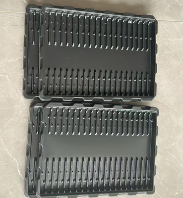 Individuelles schwarzes Vakuumgeformtes Antis-statisches Tray für elektronische Komponenten