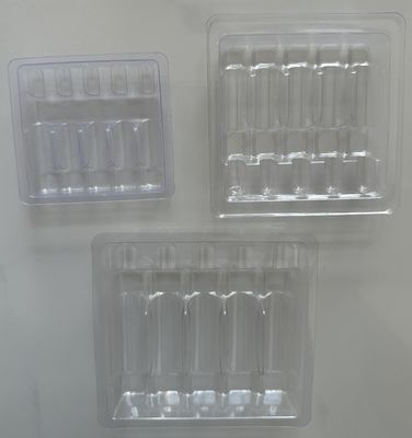 Individuelles Vakuum-Tray Verpackung 1ml 2ml 5ml 10ml PET-Wasser-Injektions-Ampulle-Tray
