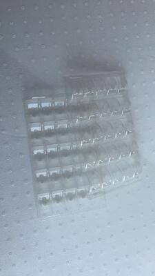 25 Macaron Packaging Tray with Food Grade PET 0.55mm Thickness and Reusable Design