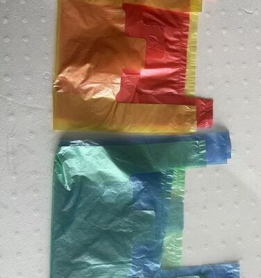 Recycelbare HDPE-Einkaufstüten mit hoher Schlagfestigkeit und individuellem Logo für Supermärkte