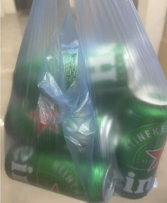 Individuelle Verpackung HDPE-Tote-Tasche mit hoher Schlagfestigkeit und recycelbarem Material für Supermärkte