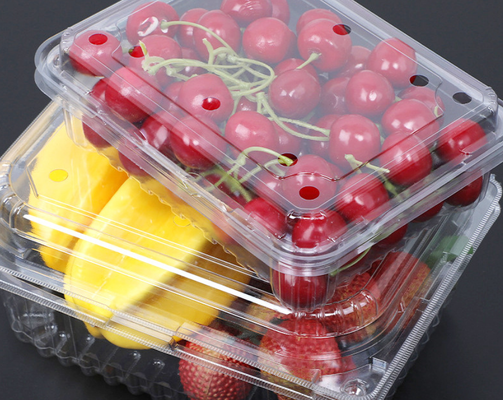 Kundenspezifisches Design aus recycelbarer PET-Heißsiegel-Obstverpackungsbox und Kunststoff-Blisterschale