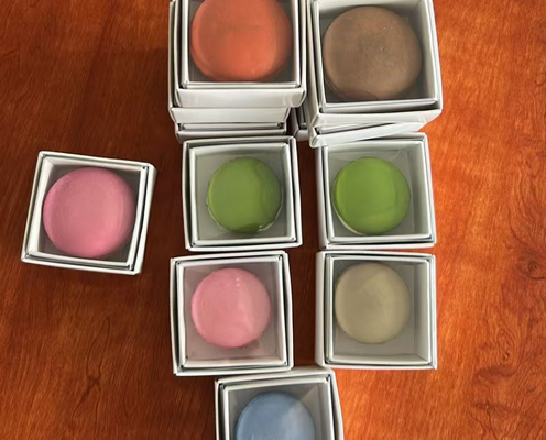 Umweltfreundliche Macaron-Kunststoffschachtel mit individuellem Druck und transparenter Gestaltung für Lebensmittelverpackungen